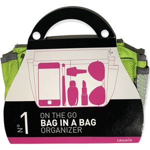 Bagage - Organizer - Tas - Make up - Beautycase -  Handbag organizer - Opberg vakken - Groen