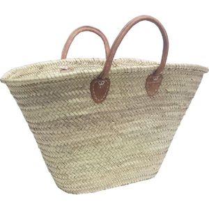 Castillo Honolulu Rieten Strandtas - Boodschappentas - vrije tijd - eco - Tijdloos -100% natuurproduct - Strandtassen