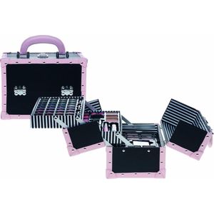 Make-Up Koffer Zwart/Roze