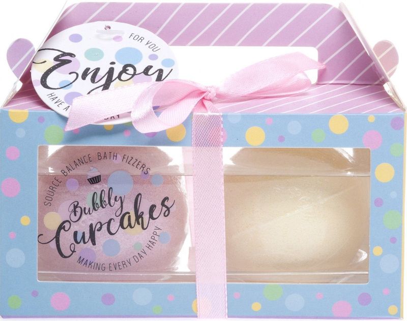 Treffina - Source Balance Cake House - Badgeschenkset - Roze Blauw - Kunststof Blik - 2 x Fizzer