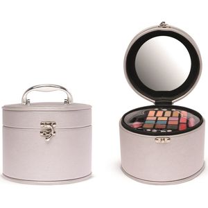CASUELLE - make-up koffer - 22 delig - zilver