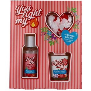 Source Balance - Moederdag - geschenk - cado - Massage Olie - Kaars - Geschenkset