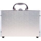 CASUELLE-Make up koffer - Shiny Silver - 41 stuks