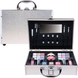 CASUELLE-Make up koffer - Shiny Silver - 41 stuks