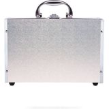 CASUELLE-Make up koffer - Shiny Silver - 41 stuks