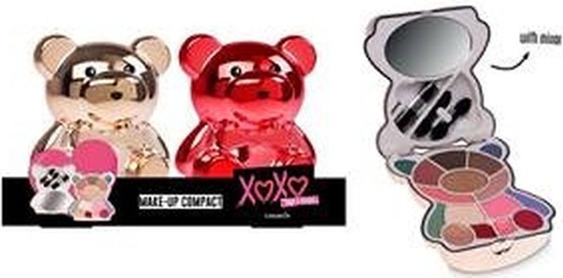 Casuelle - Make-up Set Beer Compact - Goud of Rood - Make-upgeschenkset