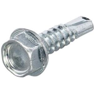 plaatschroef zelfborend zeskant 6.3x32mm 10 stuks gegalvaniseerd