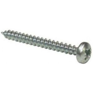 Houtschroef. 4.0 x 40mm. lang. Cilinder- kop-pozidrive-PZD-2. Verzinkt. 20 stuks spaanplaatschroef Ifix.