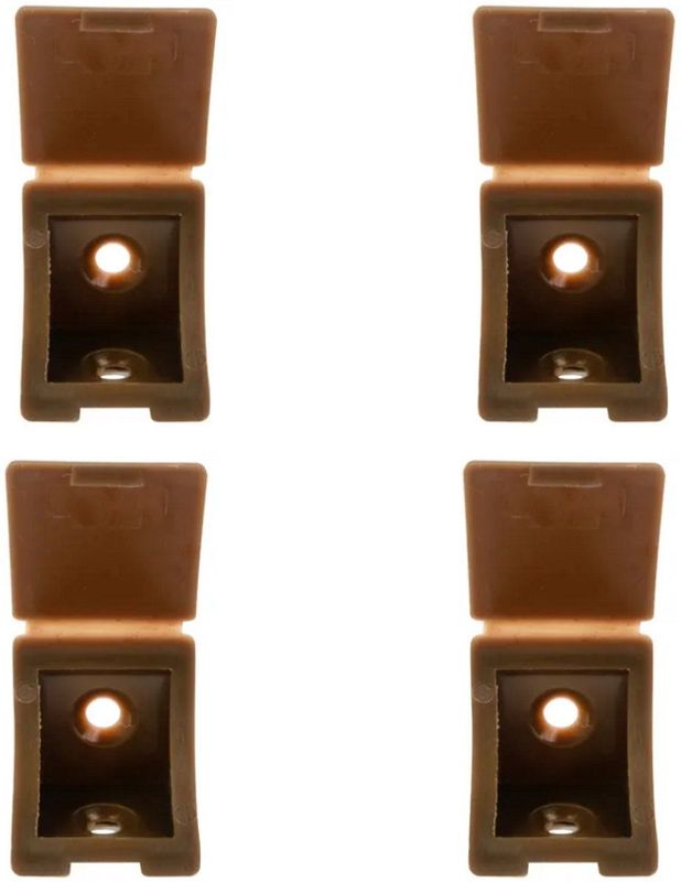 Hoekpaneelverbinder - Bruin - 4 Stuks - 25 Mm