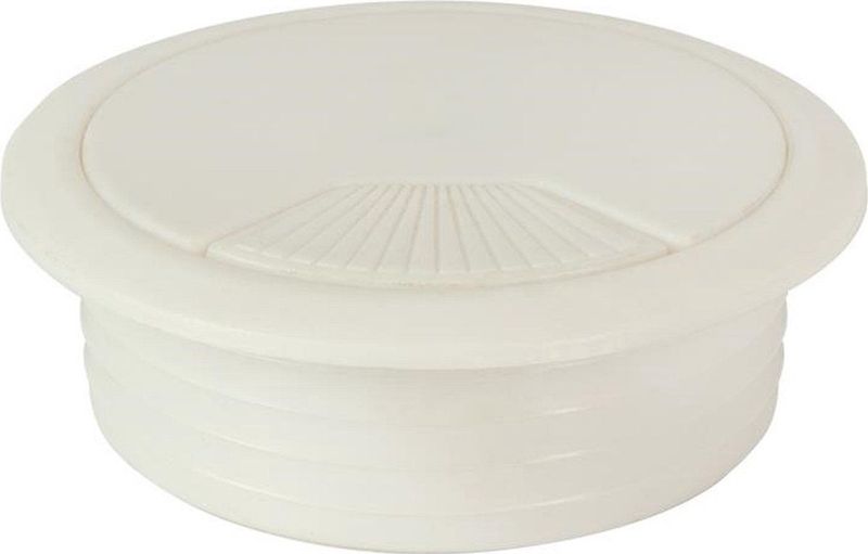 Kabeldoorvoer - Wit - Inclusief Afdekplaatje - 70 mm