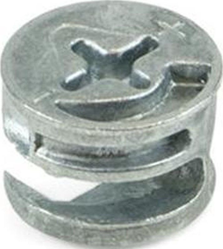 Excenterbus - Zamak - 15x13 mm - 4 Stuks
