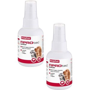 Beaphar Fiprotec Spray - Anti vlooien en tekenmiddel - 2 x 100 ml