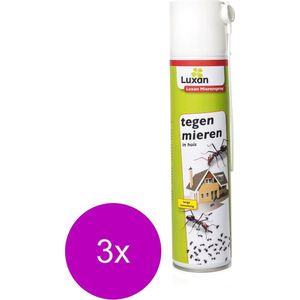 Luxan Mierenspray - Insectenbestrijding - 3 x 400 ml