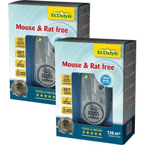 Ecostyle Mouse & Rat Free - Ongediertebestrijding - 2 x 130 m2