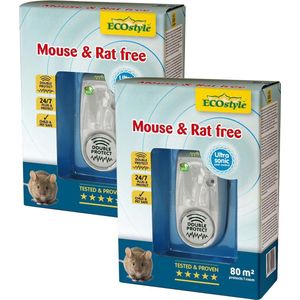 Ecostyle Mouse & Rat Free - Ongediertebestrijding - 2 x 80 m2