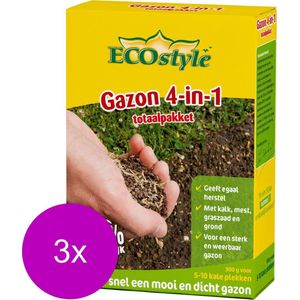 Ecostyle Gazonherstel - Graszaden - 3 x 300 g