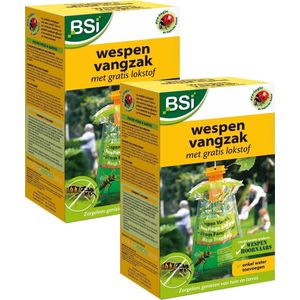 Bsi Wespen Vangzak Met Lokmiddel - Insectenbestrijding - 2 x per stuk