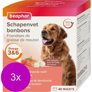 Beaphar Schapenvetbonbons Zalm - Hondensnacks - 3 x Medium