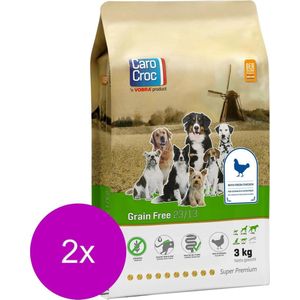 Carocroc Grain Free Gevogelte&Aardappel&Bieten - Hondenvoer - 2 x 3 kg