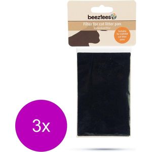 Curver Kattenbakfilter - Kattenbakaccessoires - 3 x Zwart 2 stuks