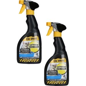 Csi Urine Kattenbak Spray - Geurverwijderaar - 2 x 500 ml