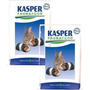 Kasper Faunafood Gemengd Konijnenvoer - Konijnenvoer - 2 x 20 kg