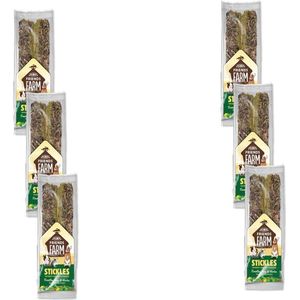 Tiny Friends Farm Stickle 100 g - Knaagdiersnack - 6 x Hooi&Kruiden