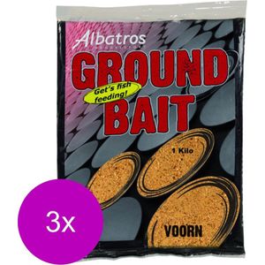 Albatros Groundbait Voorn - Lokvoer - 3 x 1 kg Beige Allround