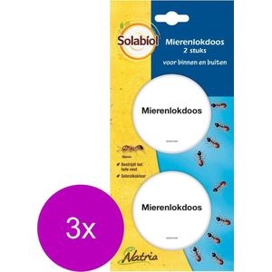 Solabiol Mierenlokdoos - Insectenbestrijding - 3 x 2 stuks