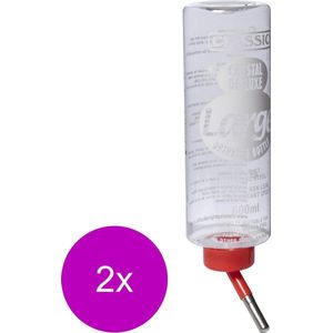 Classic Drinkfles Konijn Plastic - Waterfontein - 2 x 600 ml