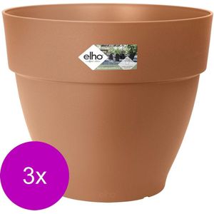 Elho Bloempot Vibia Campana Rond Terra - Buitenpot - 3 x Ø35x30 cm