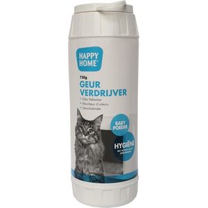 Happy Home Geurverdrijver Baby Poeder - Kattenbakreinigingsmiddelen - 750 ml