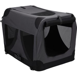 Adori Reis Bench Zwart - Hondenbench - 61x41x41 cm