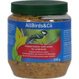 Allbirds&Co Vogelpindakaas Zaden - Tuinvogelvoer - 340 g