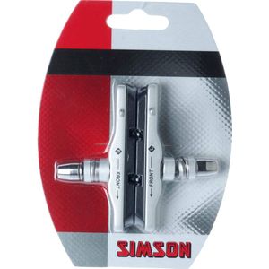 Simson Remblokken V-brake 72 Mm Zwart 2 Stuks