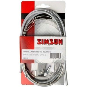 Elvedes versnellingskabel sram torpedo sachs zilver uni.