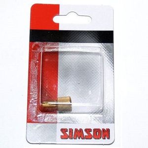 Pompdeel simson verloopnippel fietsauto 020507 - ZILVER