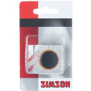 Simson Kv Binnenbandplakkers 25mm 8 Stuks Rood/zwart