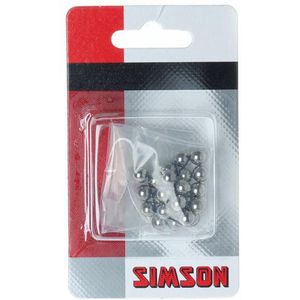 Simson Kogels 1/4 Inch Staal Zilver 24 Stuks