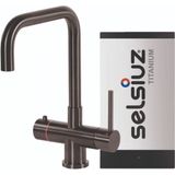 Selsiuz Haaks Gun Metal Zwart met TITANIUM Single boiler