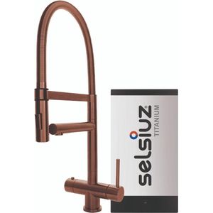 Selsiuz Inox XL kokend water kraan met titanium single boiler copper