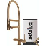 Selsiuz XL Gold / Goud met TITANIUM Combi (Extra) boiler