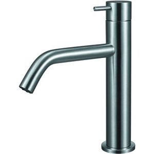 Qisani Flow medium wastafelkraan RVS opbouw