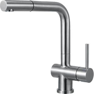 Lanesto 251074 Eenhendelkeukenmengkraan Lanesto Sereno met uittrekbare uitloop Rvs