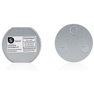 Smartwares RMAG60 Magneetbevestigingsset voor Rookmelders, 6 cm Diameter, Zilver, Set van 1