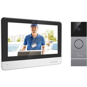 Byron DIC-23312 Bedrade Wi-FI deurbel – Met gratis app – 7 inch touchscreen