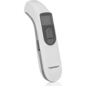 Topcom TH-4676 digitale lichaams thermometer Contactloos Grijs, Wit Voorhoofd