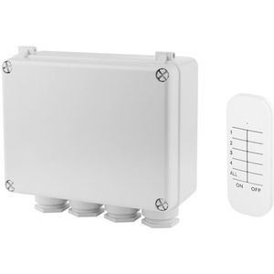 Smartwares SH4-99652 3-kanaals Buiten Schakelkast – Plug & Connect – 400 W