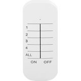 Smartwares - 4-Kanaals Afstandsbediening - Compatibel met Plug & Connect - Bereik tot 30 Meter