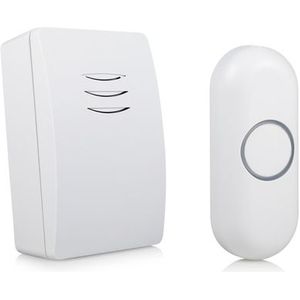 Byron DBY-21131 Draadloze Deurbel - Waterdicht - Wit - 100m Bereik - 36 Melodieën